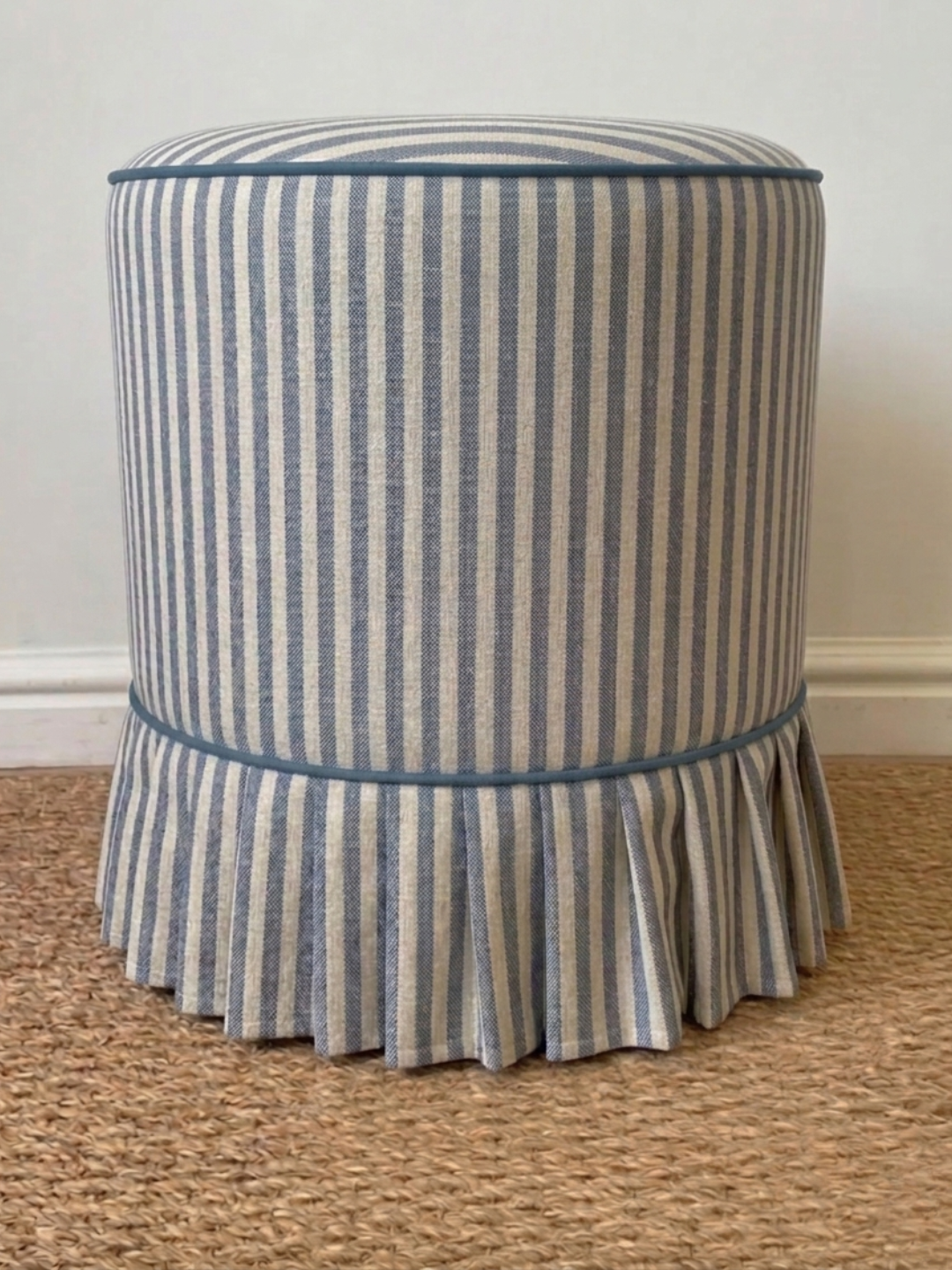 Lola Ottoman (White Willow Home Collection)