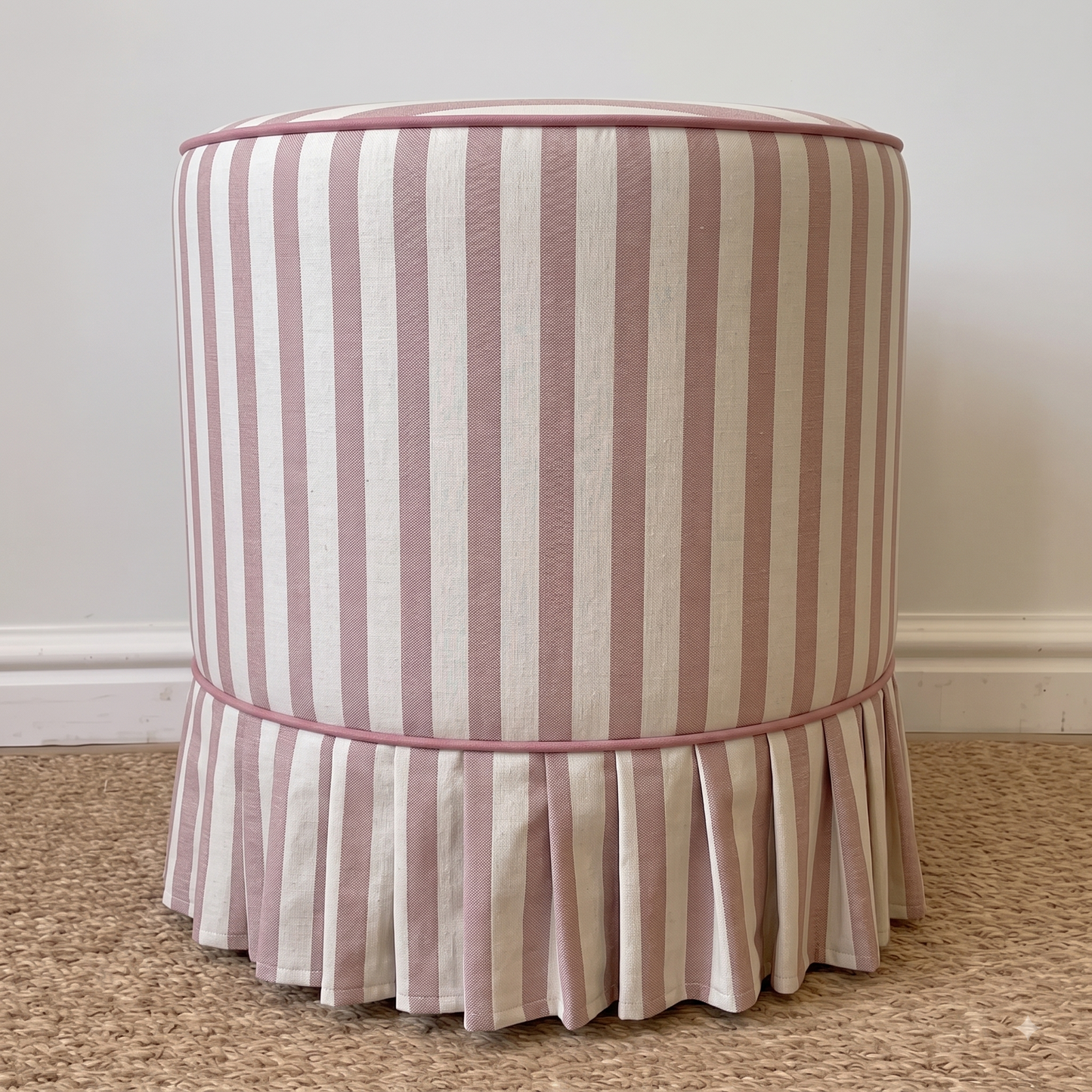 Lola Ottoman (White Willow Home Collection)