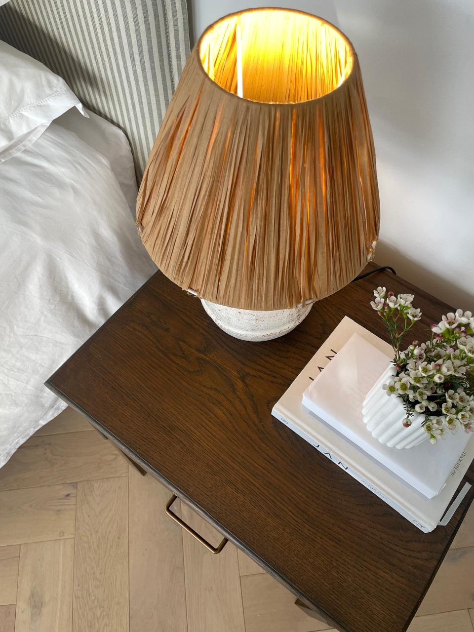 Daisy Bedside Table - Chocolate (White Willow Collection)