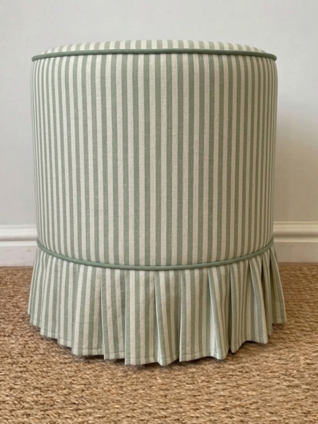 Lola Ottoman (White Willow Home Collection)