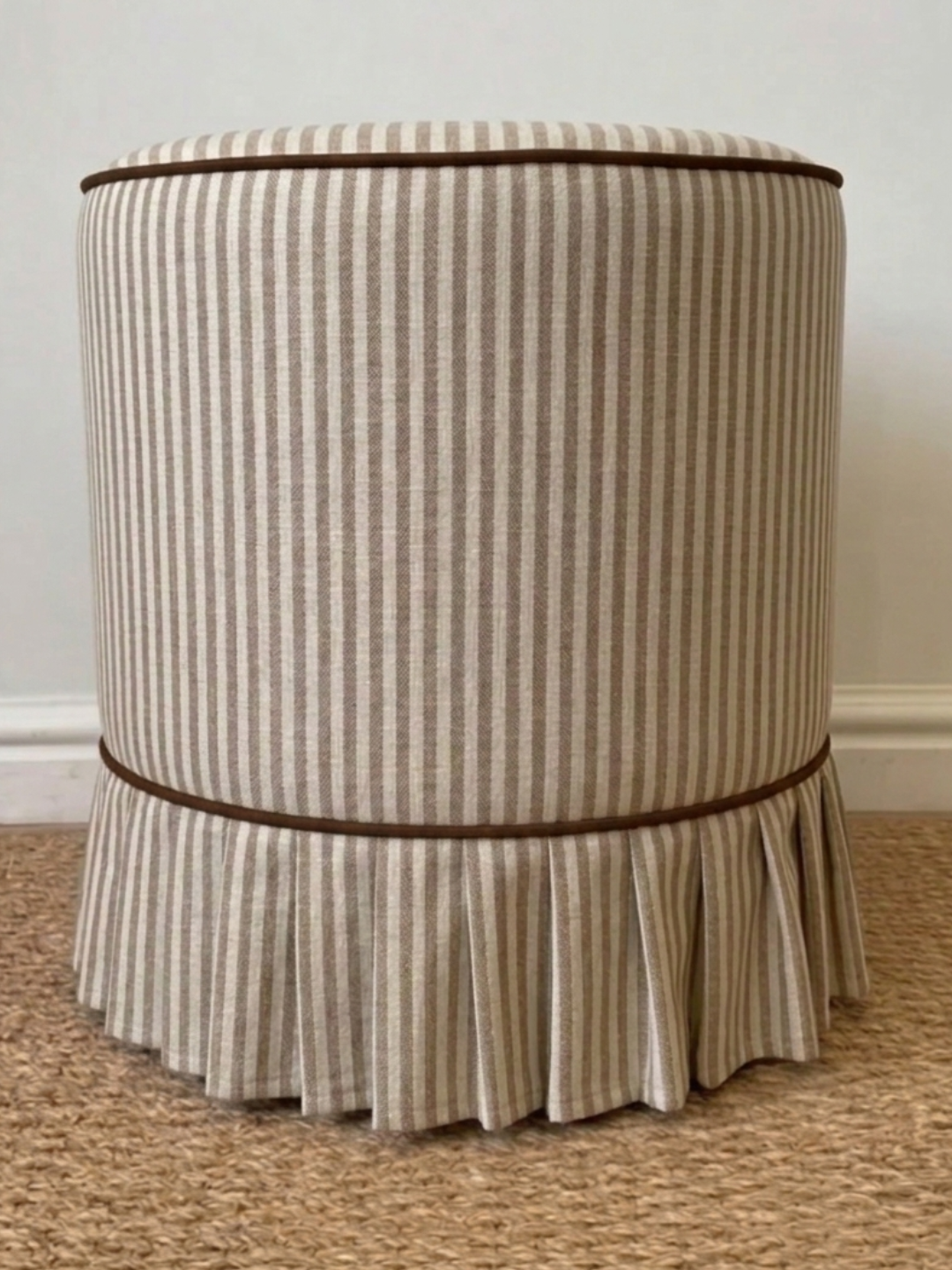 Lola Ottoman (White Willow Home Collection)