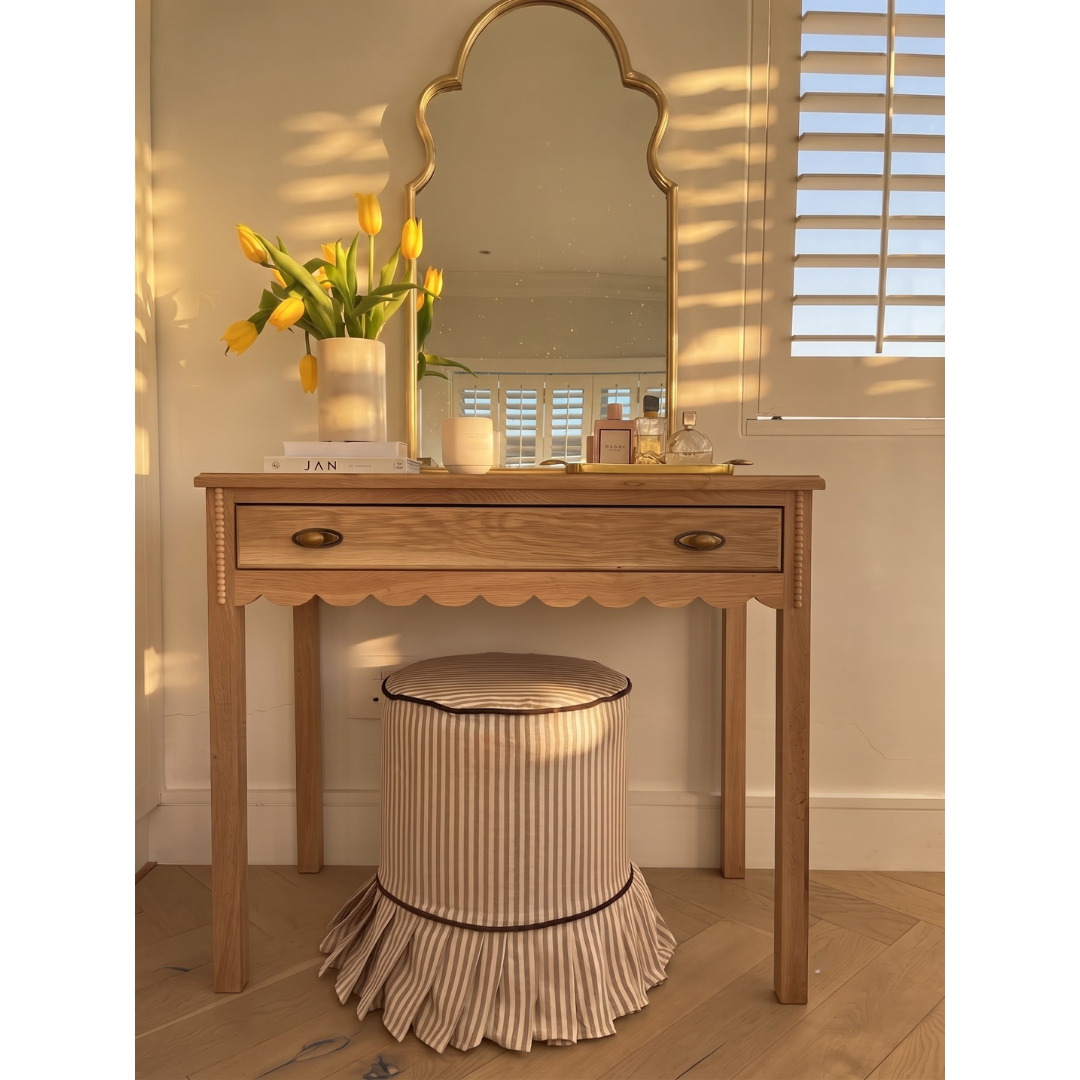 Lola Ottoman (White Willow Home Collection)