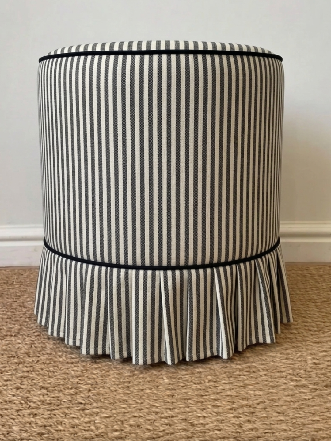 Lola Ottoman (White Willow Home Collection)