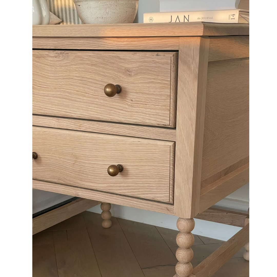 Florence Bedside Table (White Willow Collection)