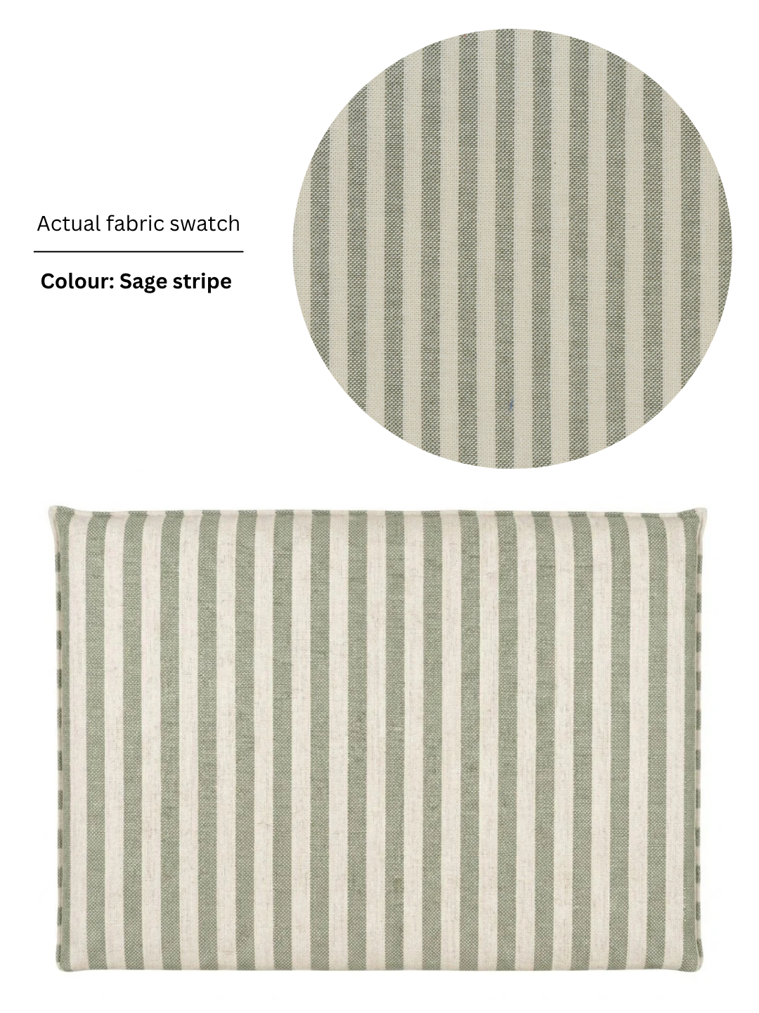 Violet Slipcover Headboard (White Willow Collection)