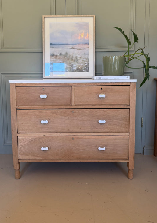 Chest with stone top