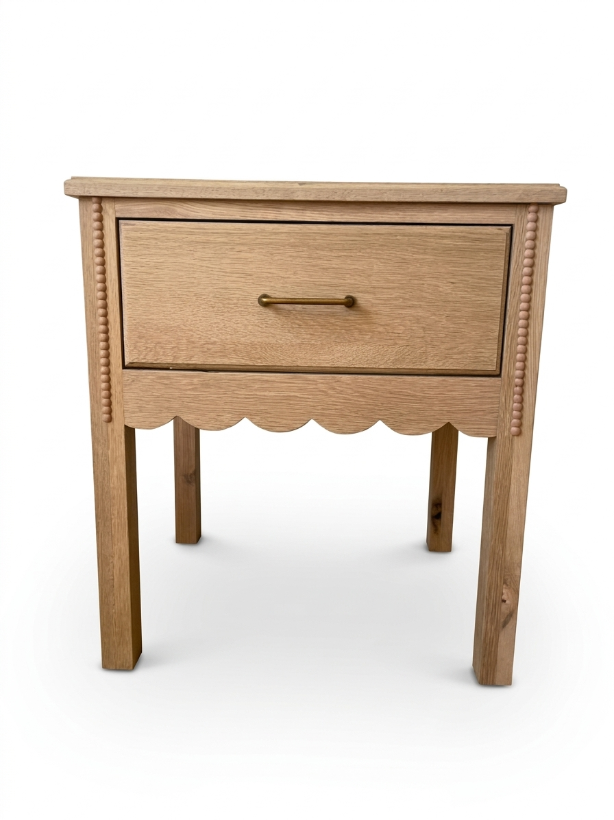 Daisy Bedside Table (White Willow Collection)