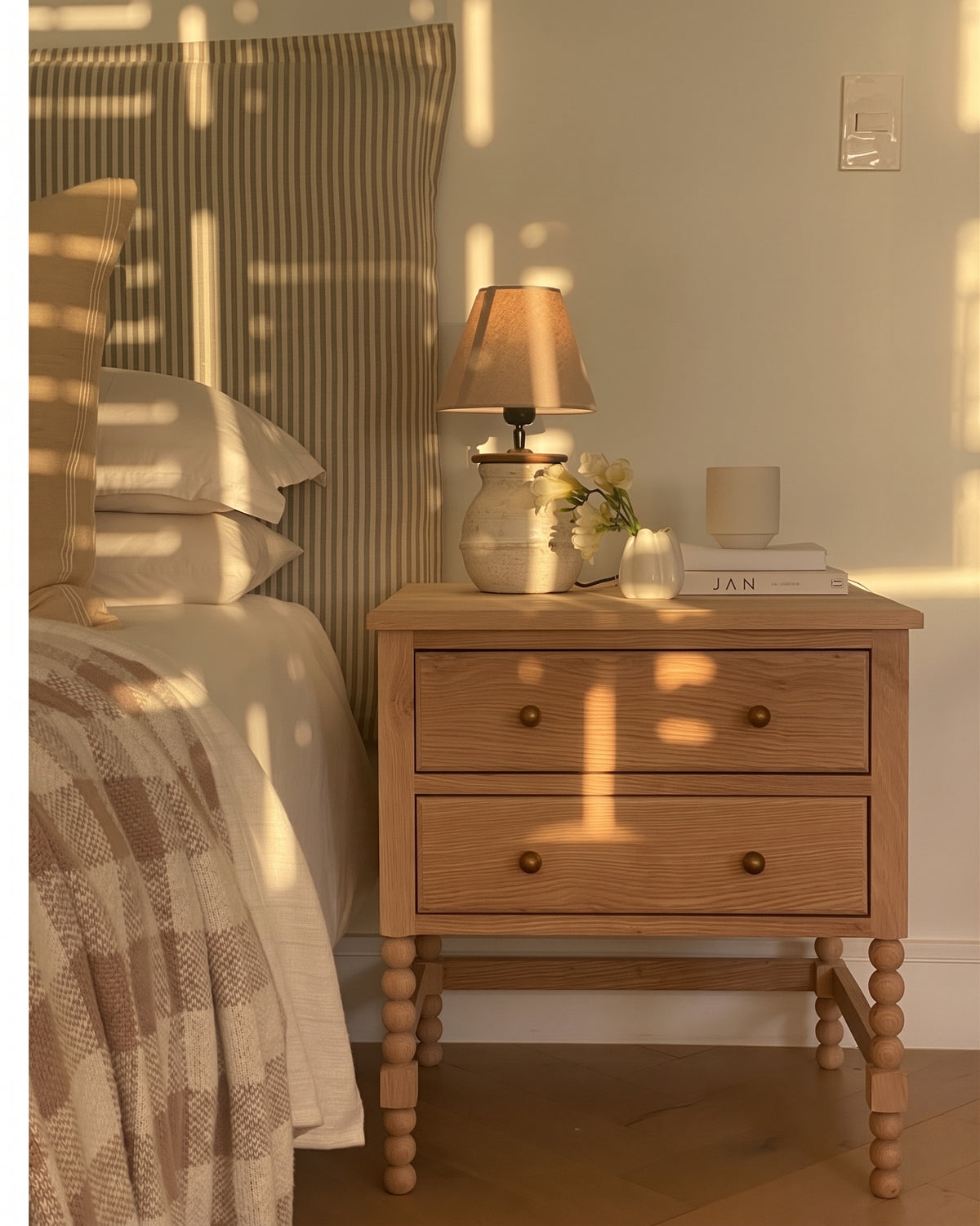Florence Bedside Table — White Willow Home