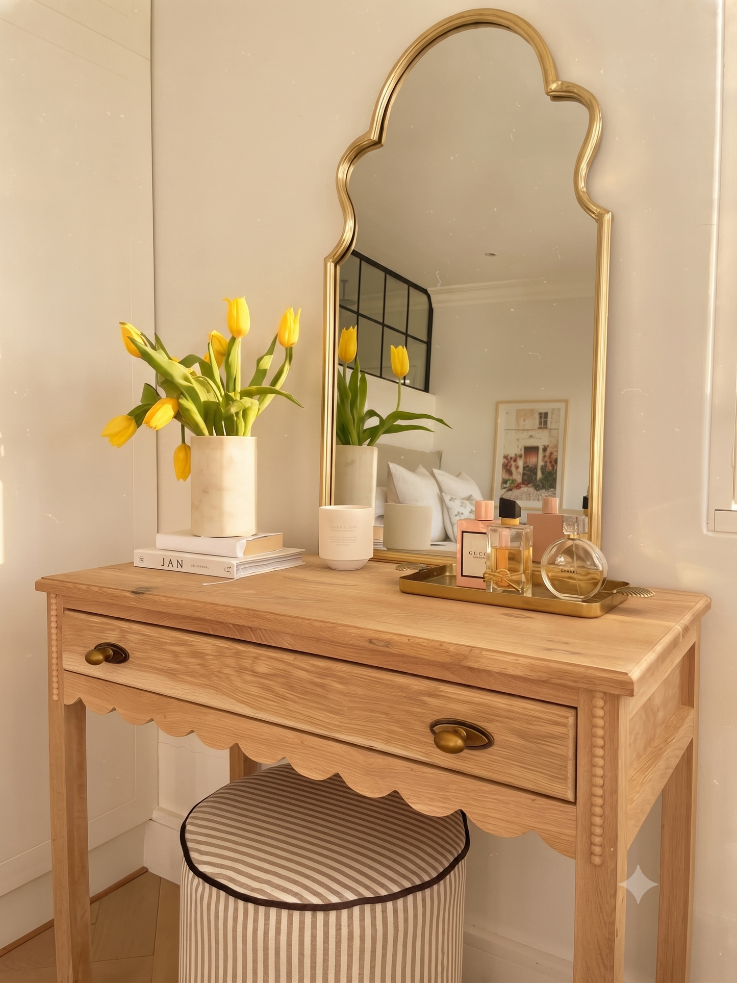 Daisy Dressing Table / Desk (White Willow Home Collection)