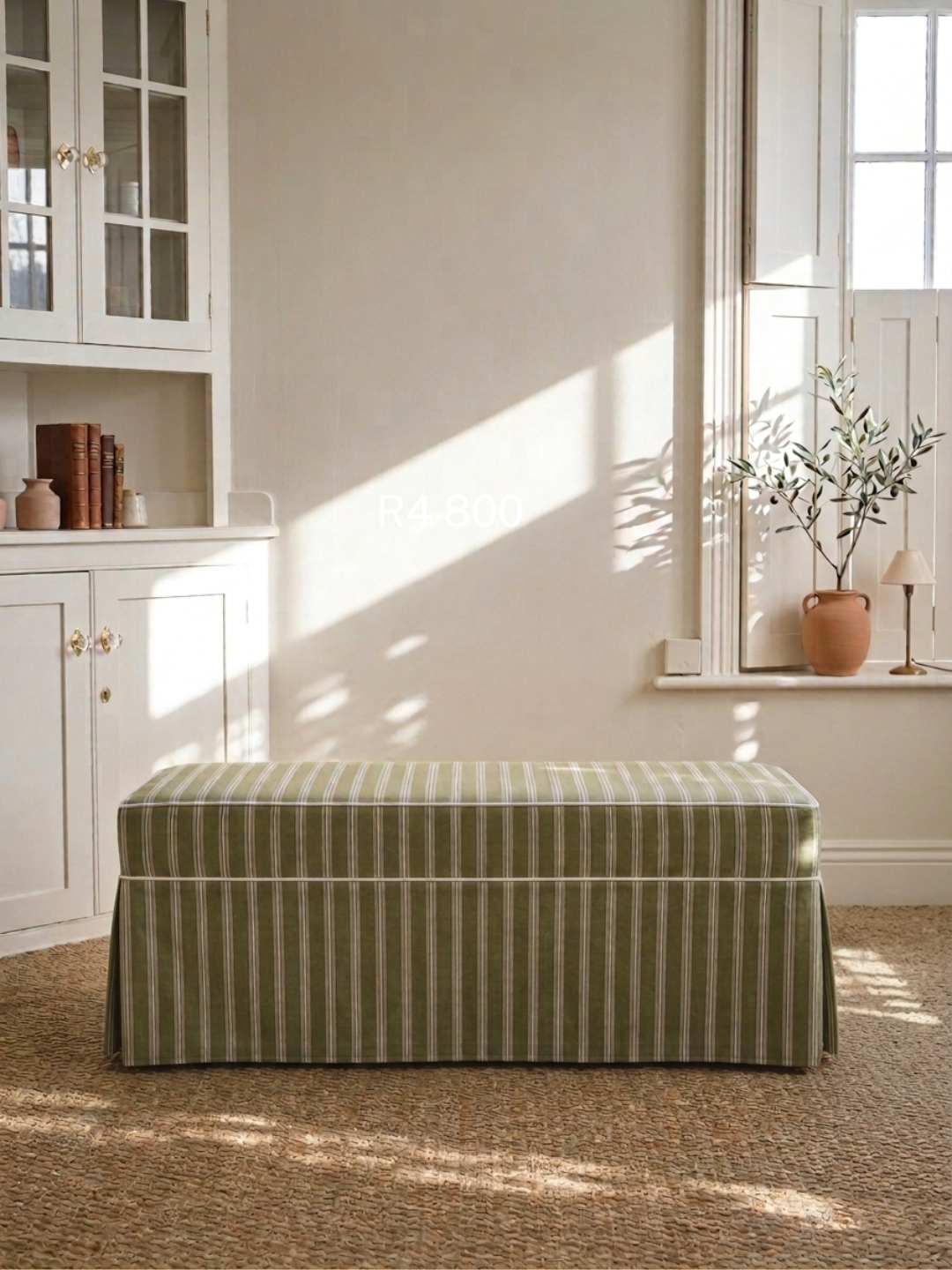Molly End of Bed Ottoman (White Willow Home Collection)
