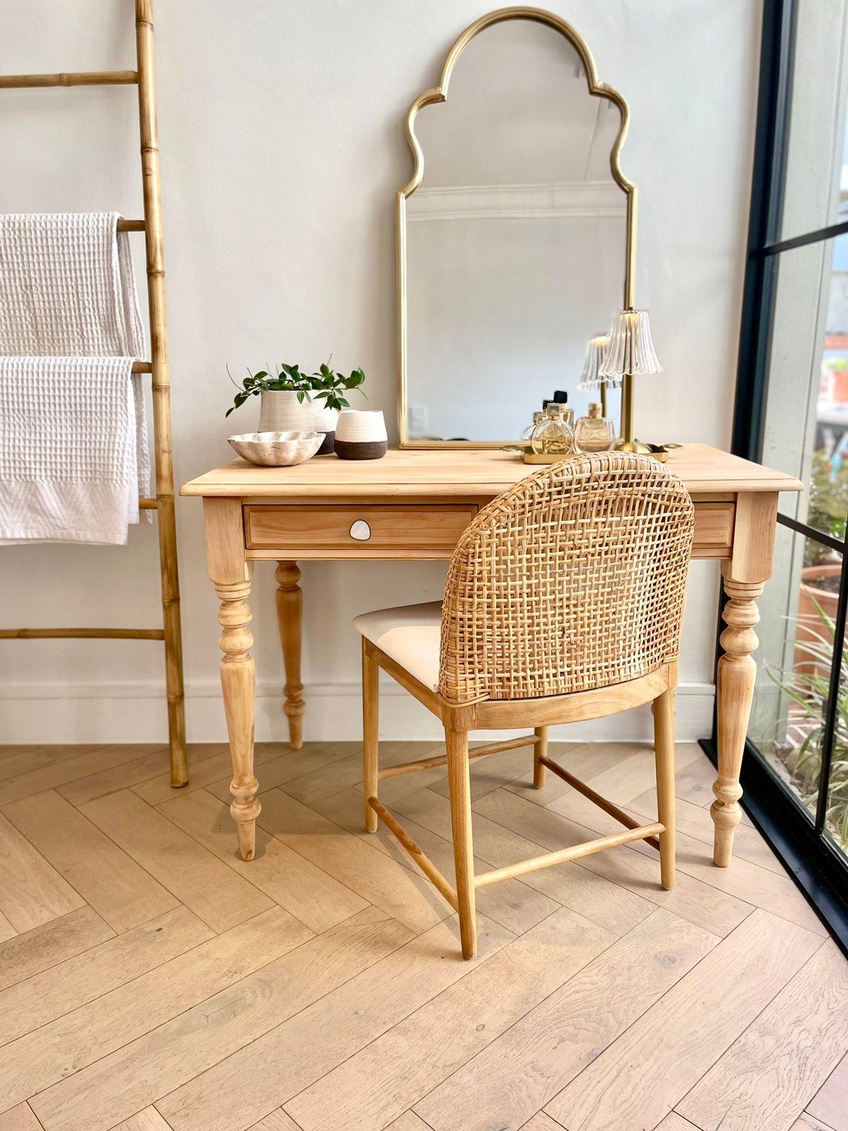 Pearl Writing Desk & Dressing Table - White Willow Home