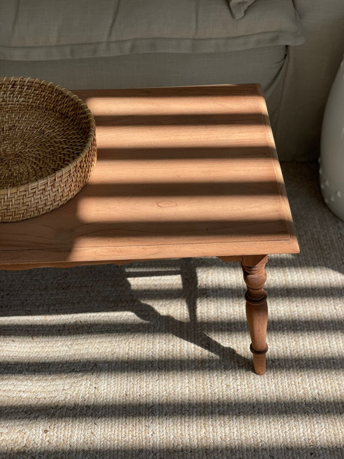 Scalloped coffee table