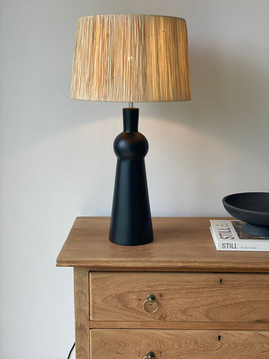 Lexi Table Lamp with Raffia lampshade