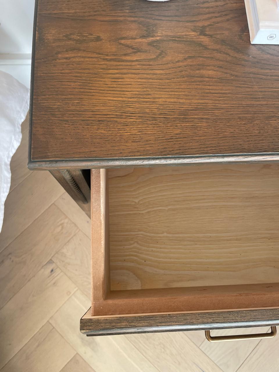 Daisy Bedside Table - Chocolate  (White Willow Collection)