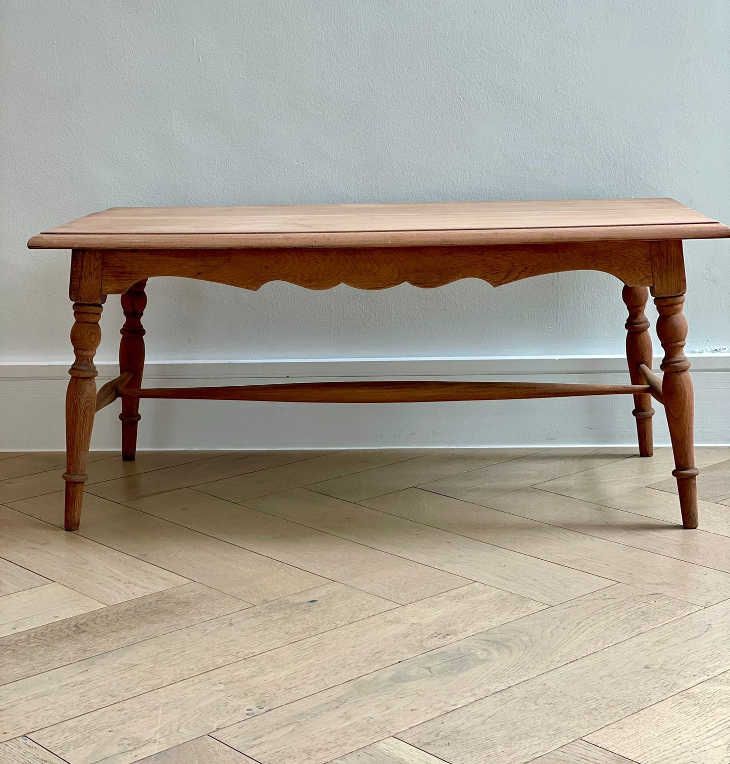 Scalloped coffee table