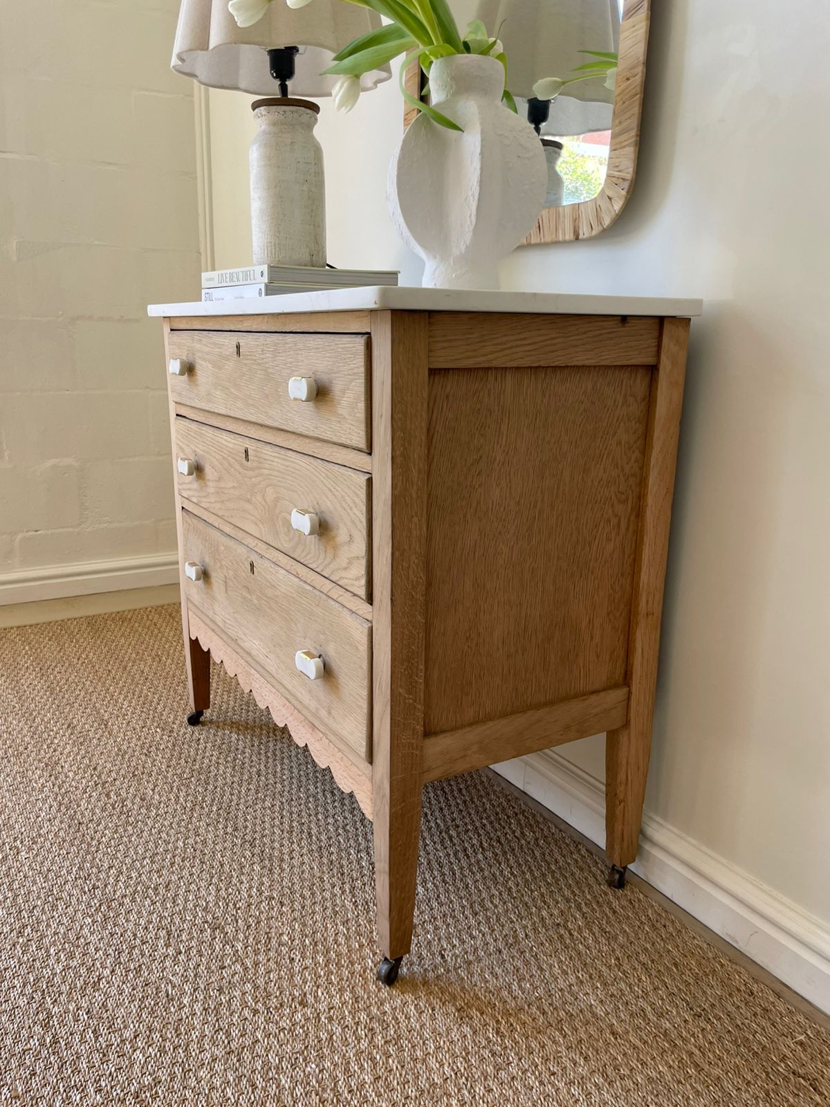 Almond chest of Draws