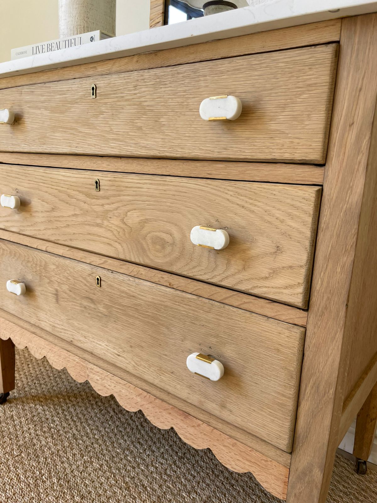 Almond chest of Draws