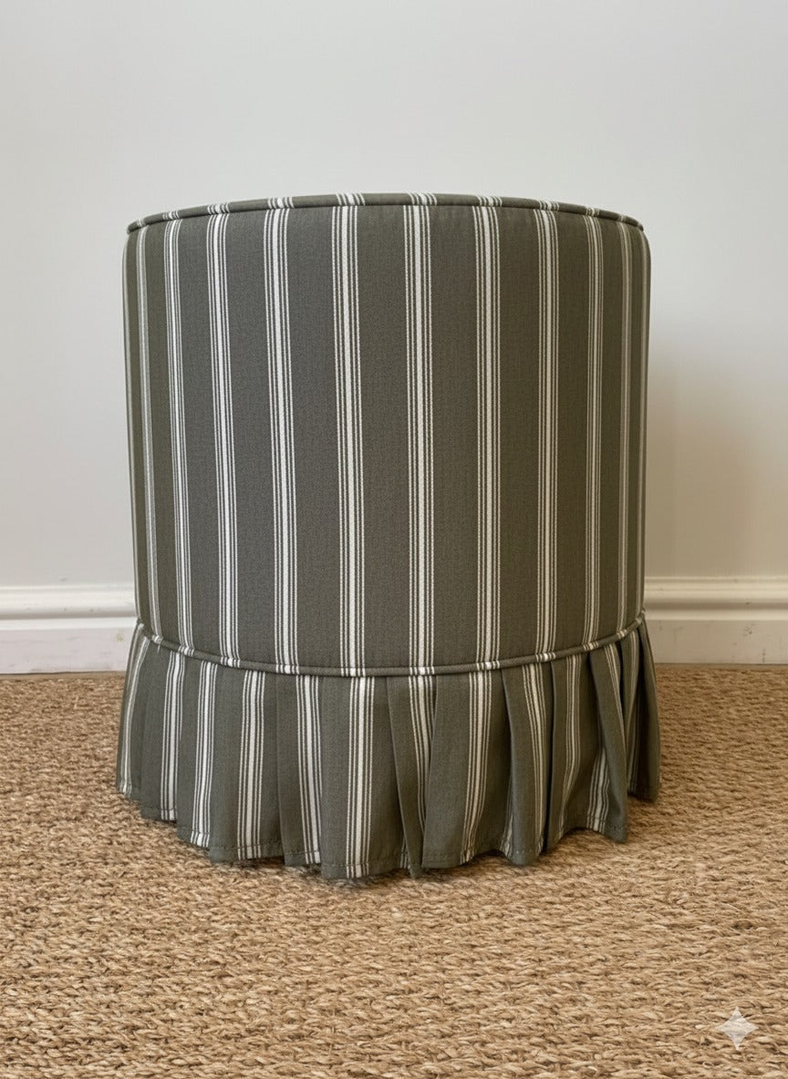 Lola Ottoman (White Willow Home Collection)