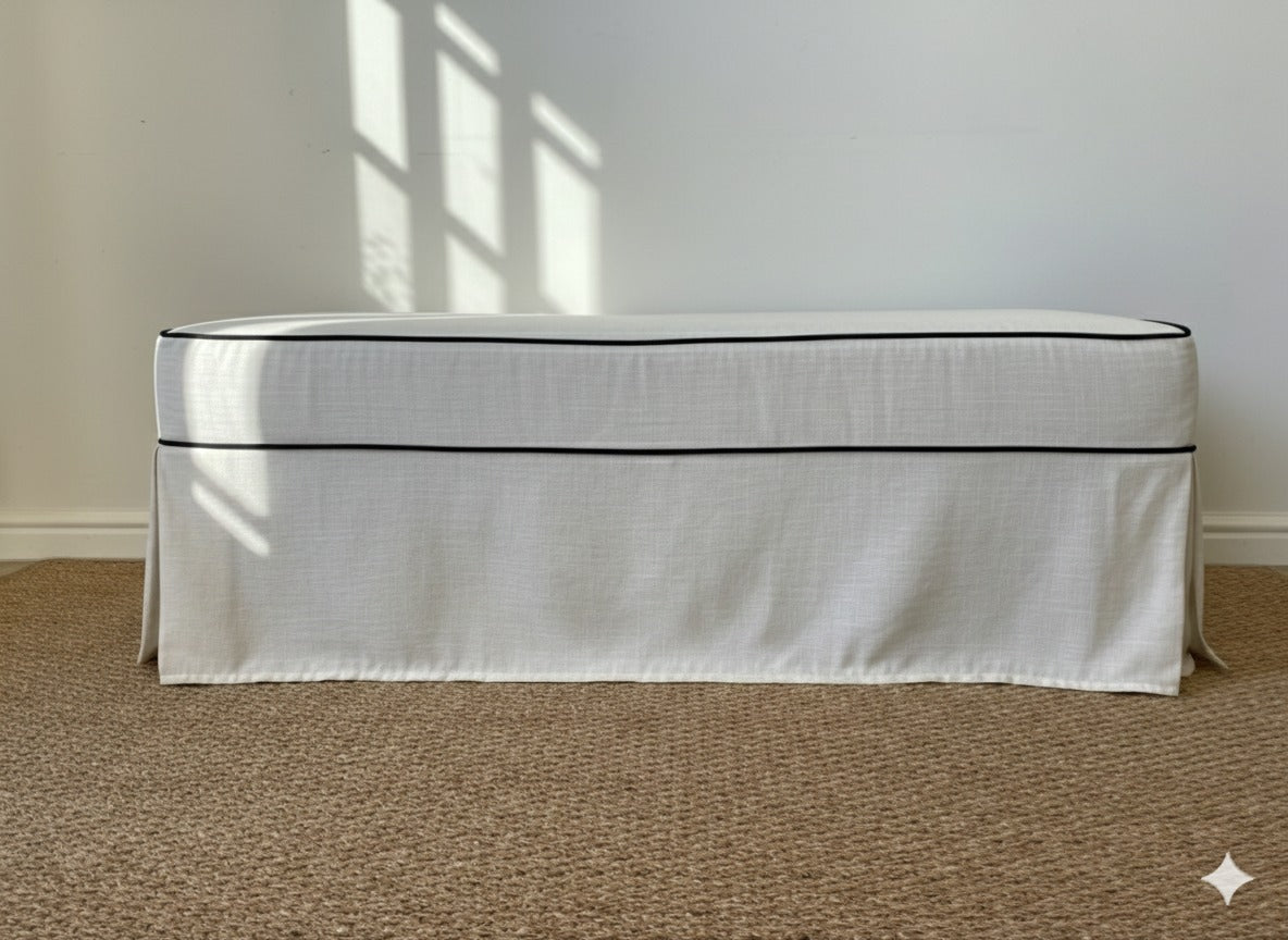 Molly End of Bed Ottoman (White Willow Home Collection)