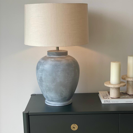 Bold Table Lamp with Linen shade