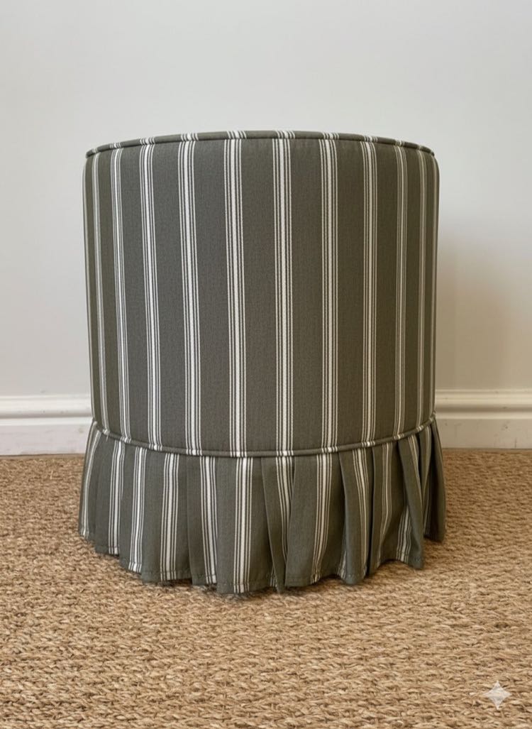 Lola Ottoman (White Willow Home Collection)